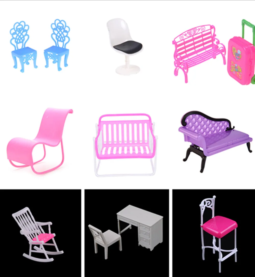 Dollhouse Computer Chair Rocking Couch Bench Chair Lounge For Barbie Doll Livingroom Bedroom Garden Child Furniture Toy
Dollhouse Computer Chair Rocking Couch Bench Chair Lounge For Barbie Doll Livingroom Bedroom Garden Child Furniture Toy