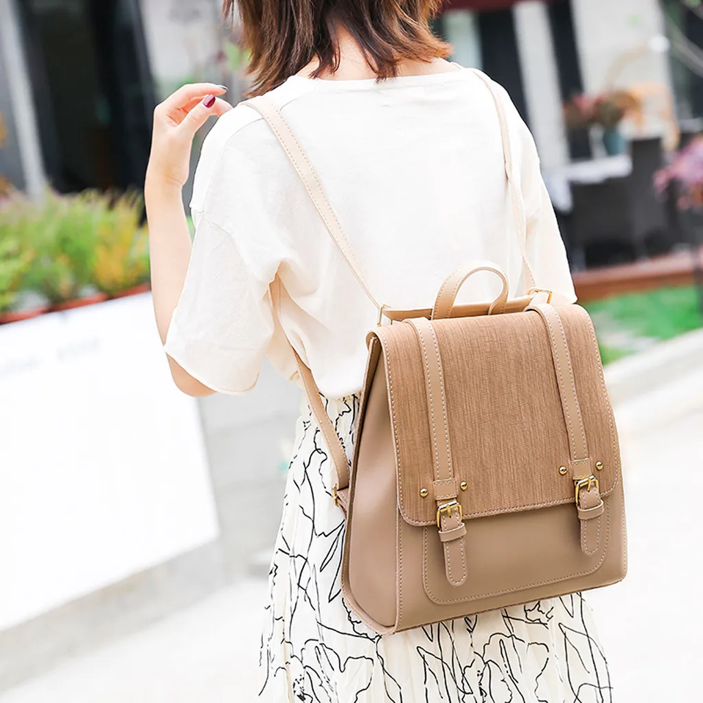 aboutbaby mummy bag backpack Fashion Women's Outdoor Simple Leathe Zipper Contrast Color Backpack Simple zip leather Bag Ju9
aboutbaby mummy bag backpack Fashion Women's Outdoor Simple Leathe Zipper Contrast Color Backpack Simple zip leather Bag Ju9