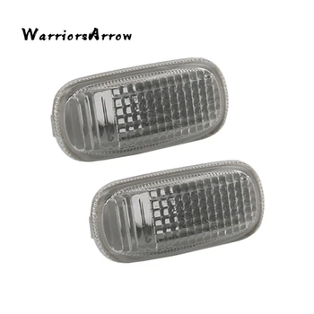 

WarriorsArrow 2Pcs Clear Side Wing Indicator Turn Signal Light Lens Marker For Honda CIVIC CRV STREAM 2003 2004 34301S5HT02