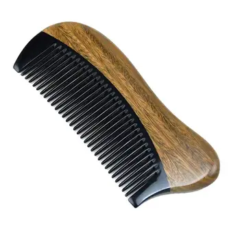 Natural Green Sandalwood Hair Comb - No Static Wooden Fine Tooth Black Buffalo Horn Comb (Green sandalwood)
Natural Green Sandalwood Hair Comb - No Static Wooden Fine Tooth Black Buffalo Horn Comb (Green sandalwood)