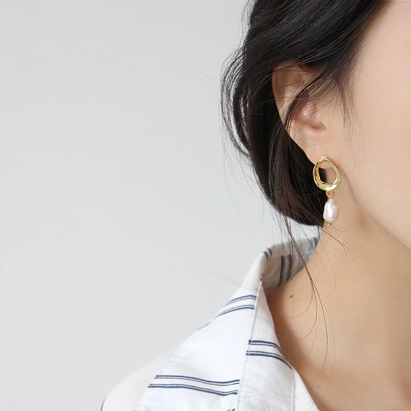 SHANICE 2019 Baroque Pearl Earrings Genuine Natural Freshwater Pearl 925 Sterling Silver Earrings Pearl Jewelry For Wemon Gift
SHANICE 2019 Baroque Pearl Earrings Genuine Natural Freshwater Pearl 925 Sterling Silver Earrings Pearl Jewelry For Wemon Gift