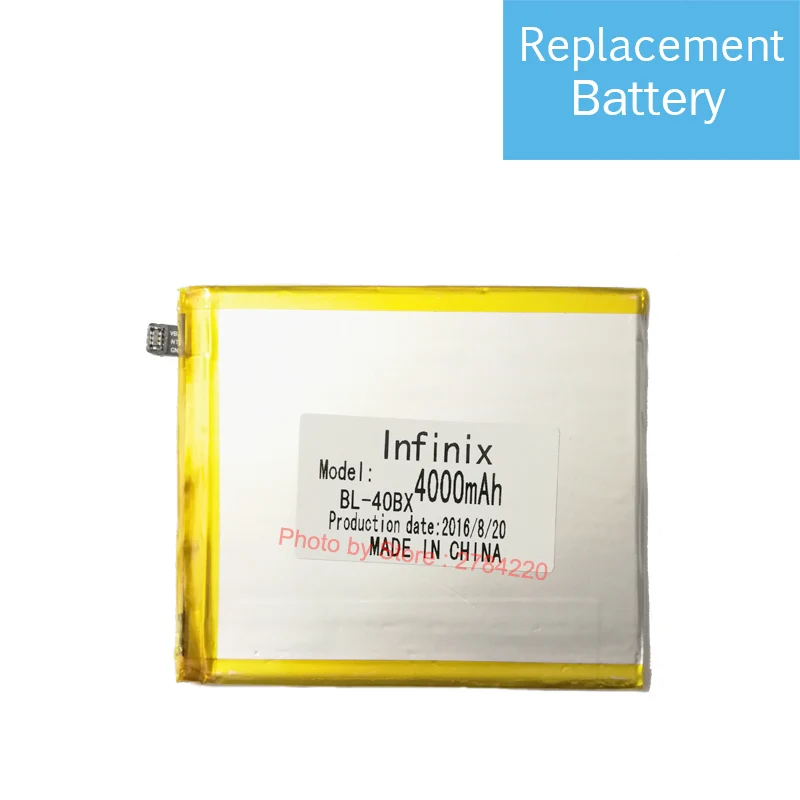 3.8V 4000 mAh Note2 Replacement Battery For Infinix Note 2 X600 BL-40BX BL 40BX Baterij Batterie Batteria Cell Phone Batteries
3.8V 4000 mAh Note2 Replacement Battery For Infinix Note 2 X600 BL-40BX BL 40BX Baterij Batterie Batteria Cell Phone Batteries