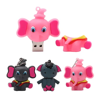 100% Real capacity pen drive cartoon Elephant usb flash drive 4GB 8GB 16GB 32GB 64GB cute memory stick creative gift pendrive 
100% Real capacity pen drive cartoon Elephant usb flash drive 4GB 8GB 16GB 32GB 64GB cute memory stick creative gift pendrive