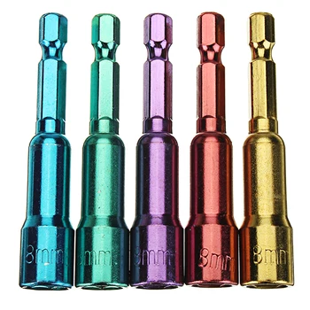 5pcs 1/4" Hex Magnetic Nut Setters 65mm Sleeve Adapter Screw Nut Drill Bit Wrench Socket Adapter
5pcs 1/4" Hex Magnetic Nut Setters 65mm Sleeve Adapter Screw Nut Drill Bit Wrench Socket Adapter