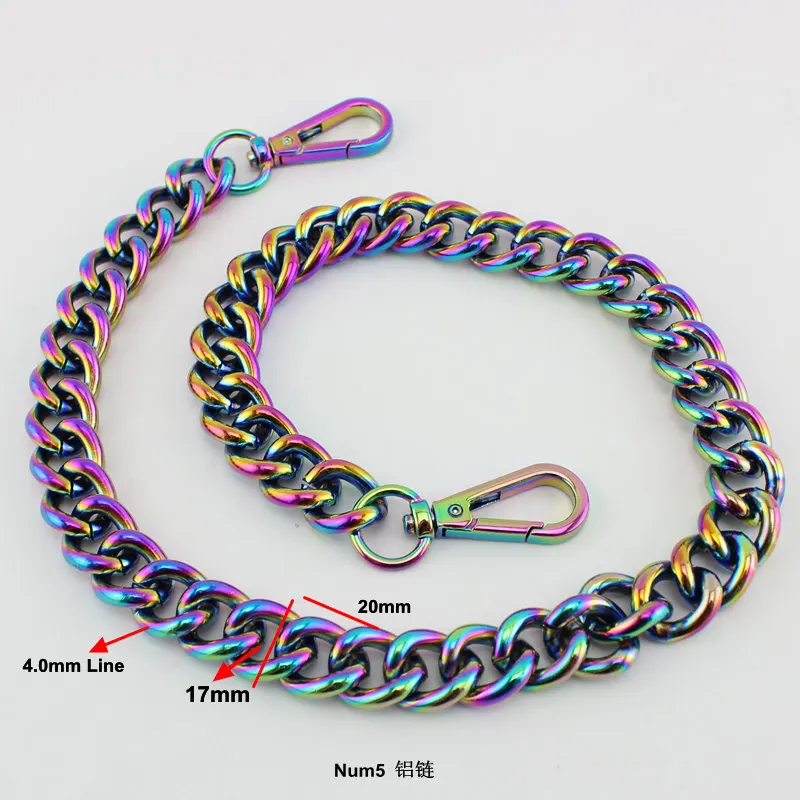 17mm NEW fashion Rainbow Chain Bags Purses Strap Accessory Factory Quality Plating Cover Wholesale
17mm NEW fashion Rainbow Chain Bags Purses Strap Accessory Factory Quality Plating Cover Wholesale
