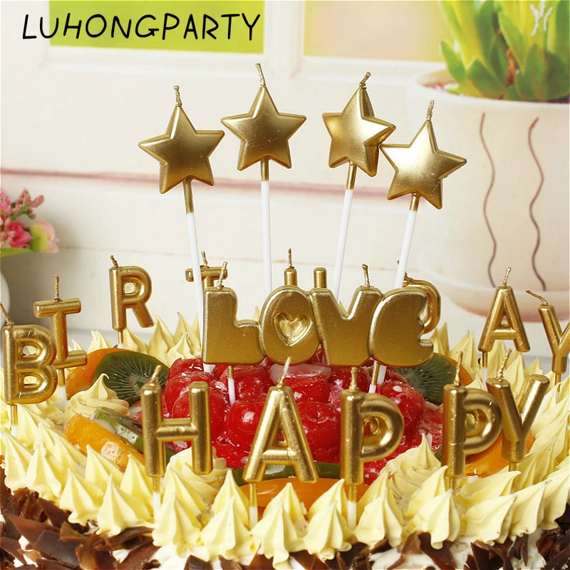 1 Set New Love Happy Birthday Candle Cake Decoration Home Party Gold HAPPY BIRTHDAY Candle Cake Candles Cute Gift
1 Set New Love Happy Birthday Candle Cake Decoration Home Party Gold HAPPY BIRTHDAY Candle Cake Candles Cute Gift