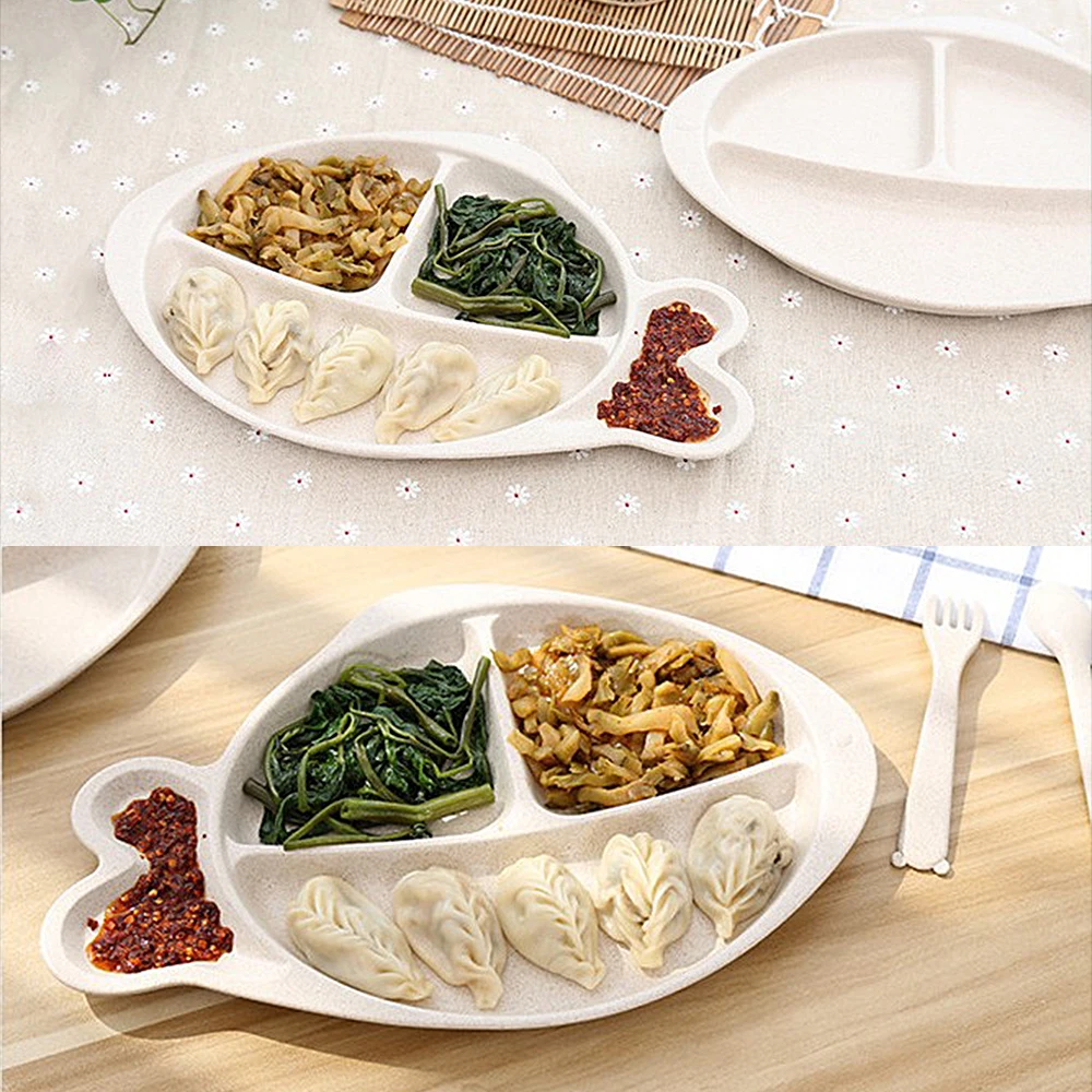 Stylish Wheat Straw Fish Shaped Plate Kitchen Fruit Salad Food Snack Dishes Plate Tableware Non-slip Solid Dish Plate 
Stylish Wheat Straw Fish Shaped Plate Kitchen Fruit Salad Food Snack Dishes Plate Tableware Non-slip Solid Dish Plate