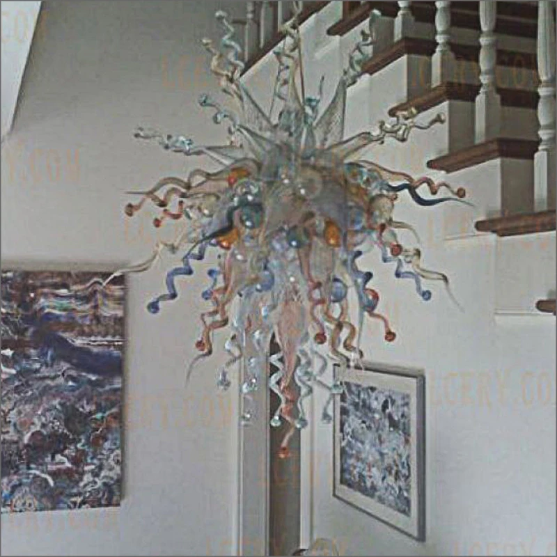 

Zhongshan Manufacturer Hanging Lamp Murano Glass AC 110V 120V 220V 240V 100% Blown Glass Chihuly Art Chandelier