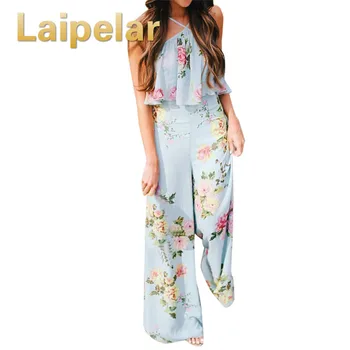 Laipelar 2018 Women Jumpsuits Summer Women Strap Floral Sleeveless Backless Jumpsuit Long Wide Leg Trousers Off Shoulder Romper
Laipelar 2018 Women Jumpsuits Summer Women Strap Floral Sleeveless Backless Jumpsuit Long Wide Leg Trousers Off Shoulder Romper