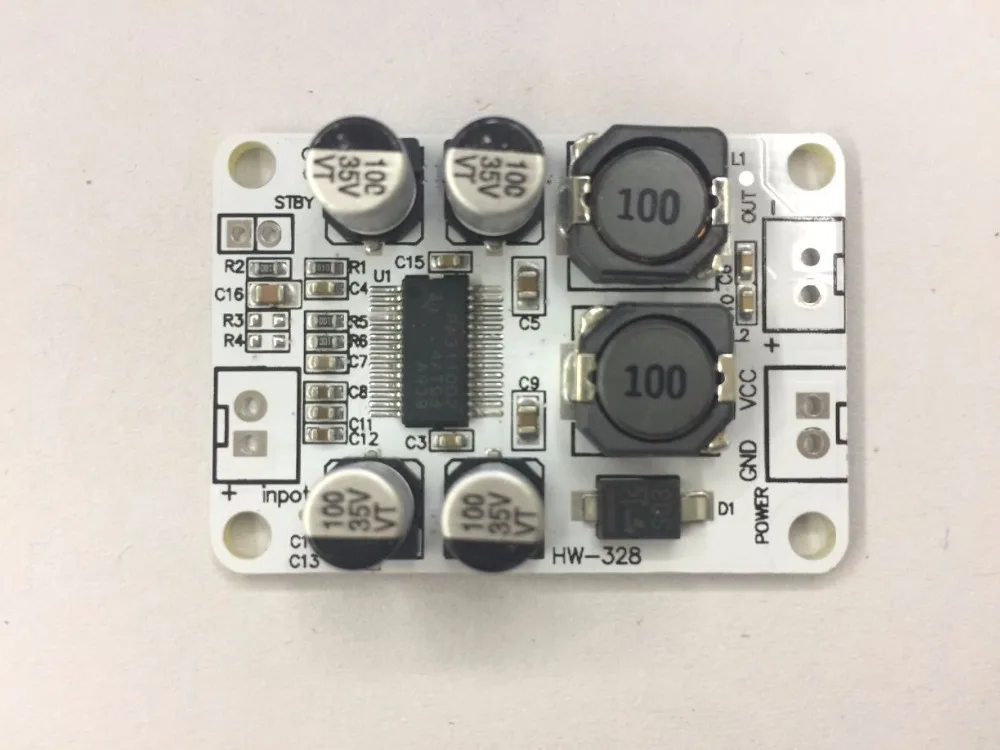 TPA3110 Digital Audio amplifier board Mini amplifiers PBTL single channel Mono 30W amplificador
TPA3110 Digital Audio amplifier board Mini amplifiers PBTL single channel Mono 30W amplificador