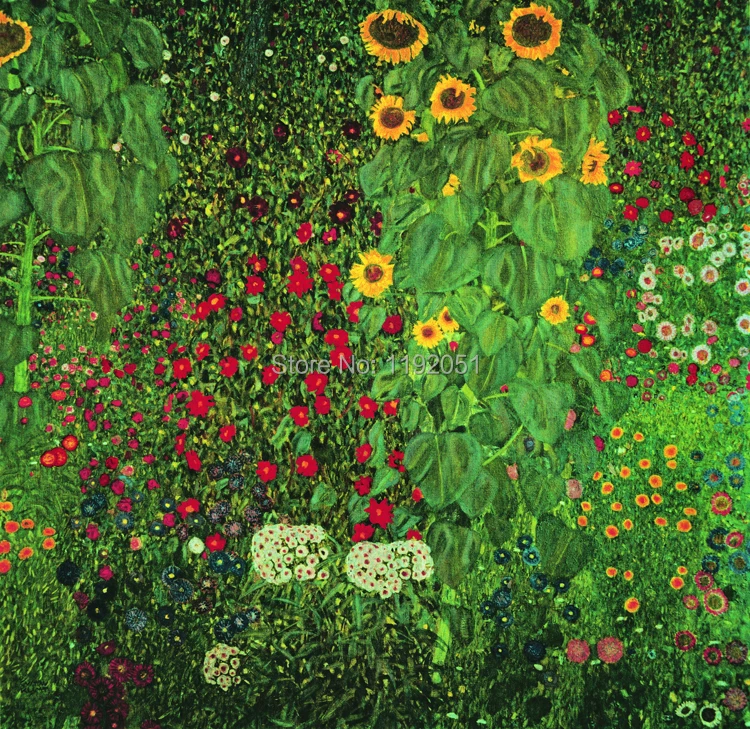 frameless paintings pastoral canvas paintings masterpiece reproduction Farm Garden with Sunflowers, c.1912 By Gustav Klimt
frameless paintings pastoral canvas paintings masterpiece reproduction Farm Garden with Sunflowers, c.1912 By Gustav Klimt