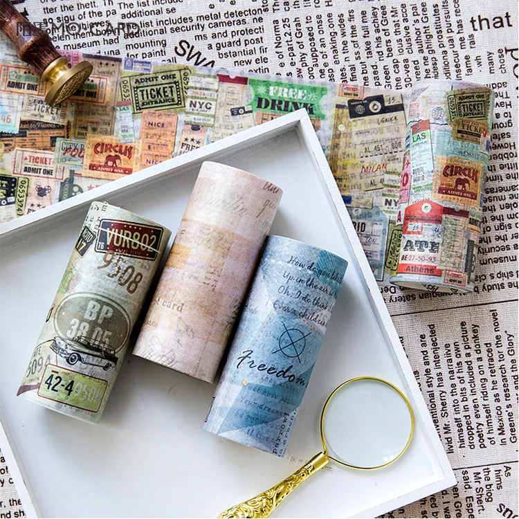 1pcs Washi tape 10cm retro collage tape accounting tape album Diary DIY decoration 4 selected
1pcs Washi tape 10cm retro collage tape accounting tape album Diary DIY decoration 4 selected
