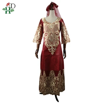 H&D african women lace dress plus size bazin dresses headwrap long robe africa lady clothes embroidery pattern maxi dress
H&D african women lace dress plus size bazin dresses headwrap long robe africa lady clothes embroidery pattern maxi dress