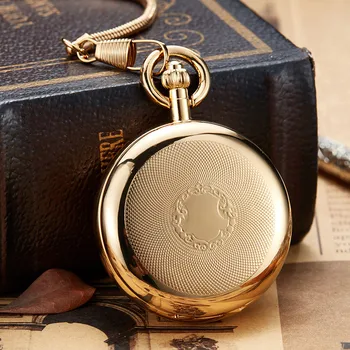 Golden Luminous Copper Mechanical Pocket Watch Men Women Vintage Double Sided Engraved Fob Chain Sculpture Retro Pocket Watches
Golden Luminous Copper Mechanical Pocket Watch Men Women Vintage Double Sided Engraved Fob Chain Sculpture Retro Pocket Watches