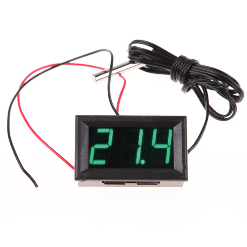 Green DC12V 0.56-inch LED Digital Thermometer Temp 1m meter Probe -50~110C Detector
Green DC12V 0.56-inch LED Digital Thermometer Temp 1m meter Probe -50~110C Detector