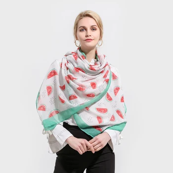 Winfox New Fashion White Red Mint Green Color Watermelon Fruit Shawls And Wraps Scarf For Womens Gifts
Winfox New Fashion White Red Mint Green Color Watermelon Fruit Shawls And Wraps Scarf For Womens Gifts