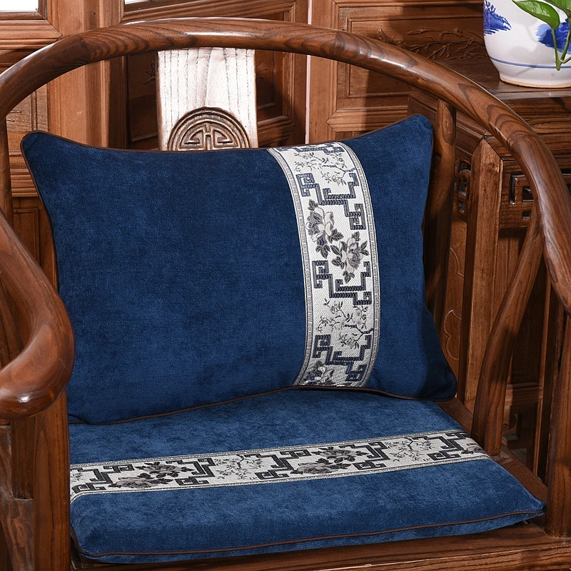 

Patchwork Luxury Velvet Chair Pads Seat Cushions Lumbar Pillow Decorative Sofa Cushions High End Christmas Armchair Cushion