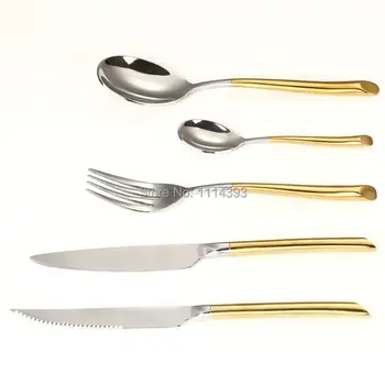 1329DG Forged Stainless steel Cutlery set 30pcs with Golden Plating Titanium Handle/Colored Flatware set of Restaurant or Hotel
1329DG Forged Stainless steel Cutlery set 30pcs with Golden Plating Titanium Handle/Colored Flatware set of Restaurant or Hotel