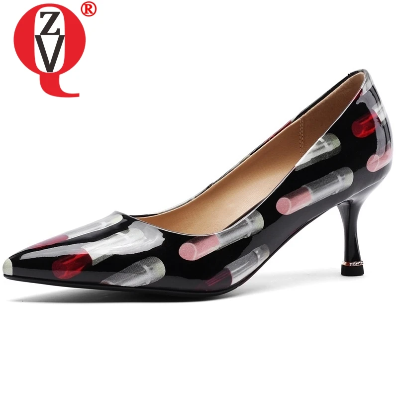 ZVQ women fashion high heels pointed toe thin heel mixed color ladies patent leather party pumps ladies real leather inside heel
ZVQ women fashion high heels pointed toe thin heel mixed color ladies patent leather party pumps ladies real leather inside heel