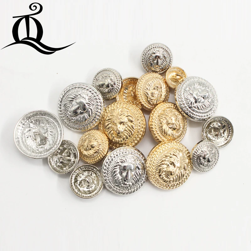Free shipping,10PCS silver gold lion diameter of 13mm-25mm gold metal buttons, clothing accessories, shirt, coat brand buttons
Free shipping,10PCS silver gold lion diameter of 13mm-25mm gold metal buttons, clothing accessories, shirt, coat brand buttons