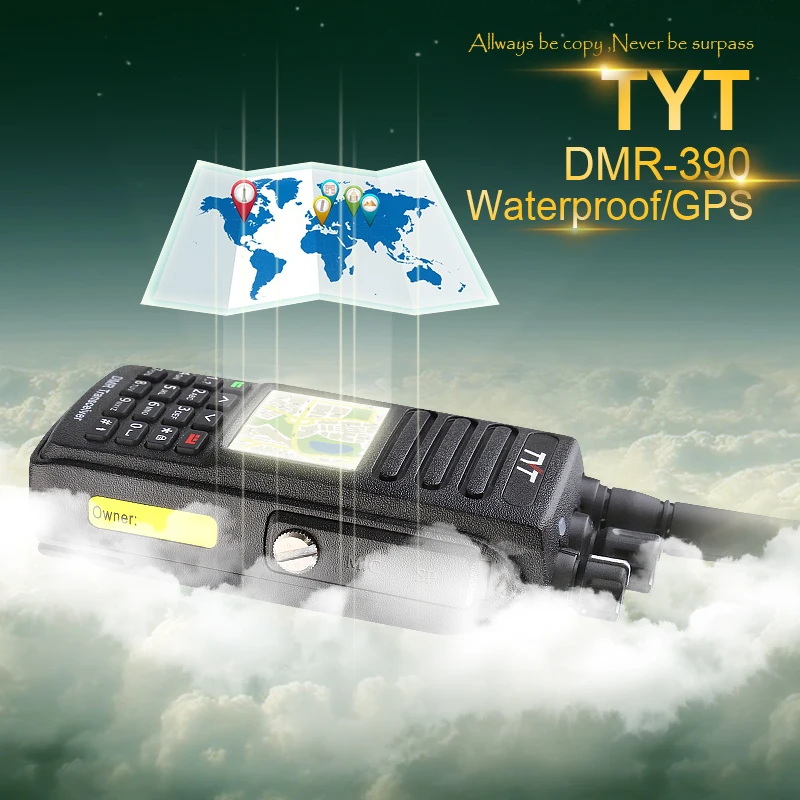 Free Shipping GPS Version Waterproof IP-67 DMR Walkie Talkie MD-390 with 2200Mah Battery, Headset and Programming Cabe
Free Shipping GPS Version Waterproof IP-67 DMR Walkie Talkie MD-390 with 2200Mah Battery, Headset and Programming Cabe