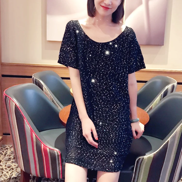 Cakucool Sequined Mini Dress Women Summer Short Sleeve Beaded Vestidos Shiny Gold Lurex Big O-neck Casual Sexy Girls Dresses
Cakucool Sequined Mini Dress Women Summer Short Sleeve Beaded Vestidos Shiny Gold Lurex Big O-neck Casual Sexy Girls Dresses