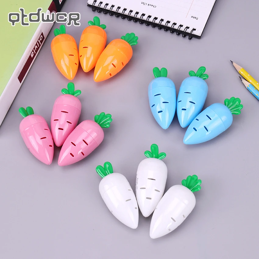 Creative Carrot Pencil Sharpener Cartoon Stationery Plastic Pencil Sharpeners Material Escolar for Kids Student School Gift
Creative Carrot Pencil Sharpener Cartoon Stationery Plastic Pencil Sharpeners Material Escolar for Kids Student School Gift