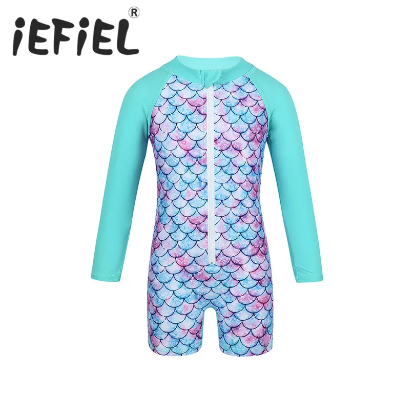 Little Girls One-piece Long Sleeves Mermaid Fish Sales Pattern Printed Rash Guard Swimsuit Swimwear Bathing Suit Swim Beachwear
Little Girls One-piece Long Sleeves Mermaid Fish Sales Pattern Printed Rash Guard Swimsuit Swimwear Bathing Suit Swim Beachwear