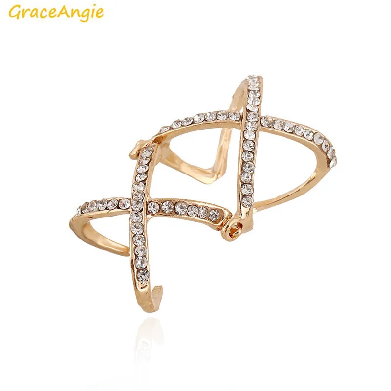 GraceAngie 1PC Double Adjustable Cross Shape Finger Joint Ring Shining Crystal Decored Trending Women Party Jewelry 18mm Inside
GraceAngie 1PC Double Adjustable Cross Shape Finger Joint Ring Shining Crystal Decored Trending Women Party Jewelry 18mm Inside