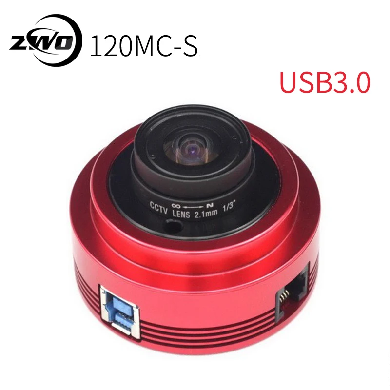 ZWO ASI120MC-S Color Astronomy Camera ASI Planetary Solar Lunar imaging/Guiding High Speed USB3.0
ZWO ASI120MC-S Color Astronomy Camera ASI Planetary Solar Lunar imaging/Guiding High Speed USB3.0