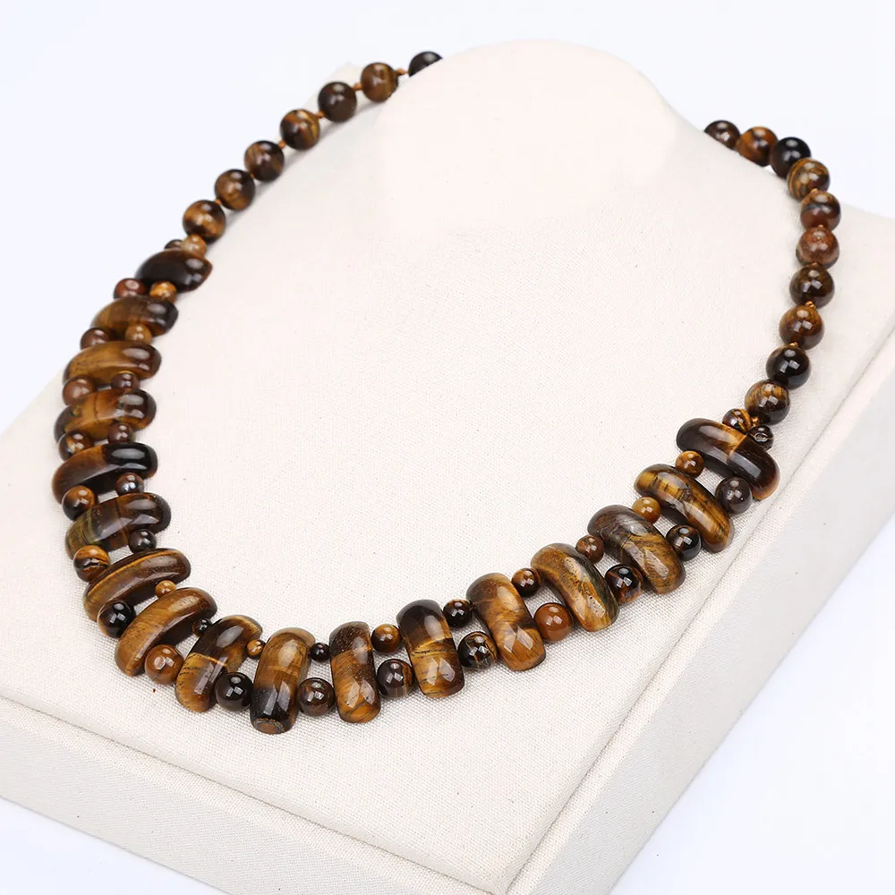 Tiger Eye Big Necklace Natural Stone Crystal Fashion Women Man Handmade Bead Chain Exquisite Clover Large Men Chain Red Necklace
Tiger Eye Big Necklace Natural Stone Crystal Fashion Women Man Handmade Bead Chain Exquisite Clover Large Men Chain Red Necklace