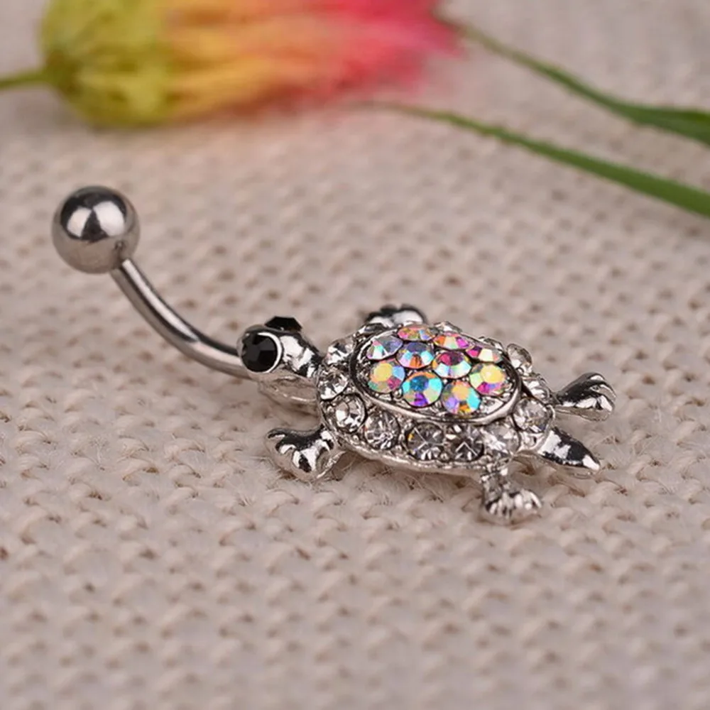 1Pcs Crystal Turtle Dangle Body Piercing Navel Belly Button Ring Bar Women Dance Ring Multicolor
1Pcs Crystal Turtle Dangle Body Piercing Navel Belly Button Ring Bar Women Dance Ring Multicolor
