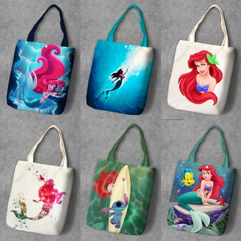Mermaid Ariel Cartoon Printed Canvas Recycle Shopping Bag Large Capacity Customize Tote Fashion Ladies Casual Shoulder Bags
Mermaid Ariel Cartoon Printed Canvas Recycle Shopping Bag Large Capacity Customize Tote Fashion Ladies Casual Shoulder Bags