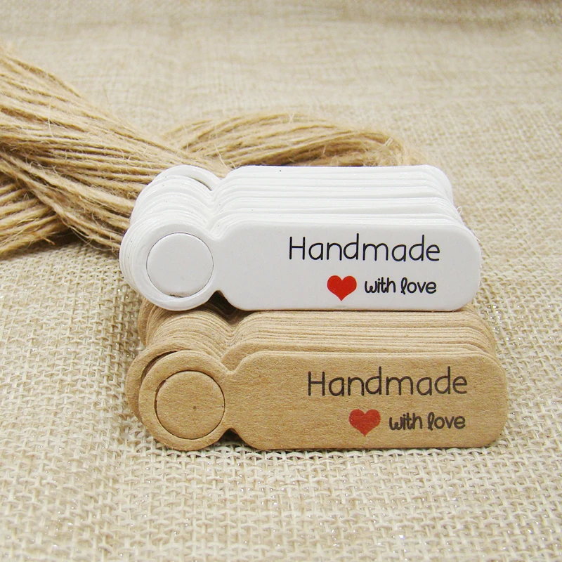 5*1.3cm cute shape kraft /white handmade with love paper gift hang tag 100pcs +100pcs hemp string for candy/gift/cookies display
5*1.3cm cute shape kraft /white handmade with love paper gift hang tag 100pcs +100pcs hemp string for candy/gift/cookies display