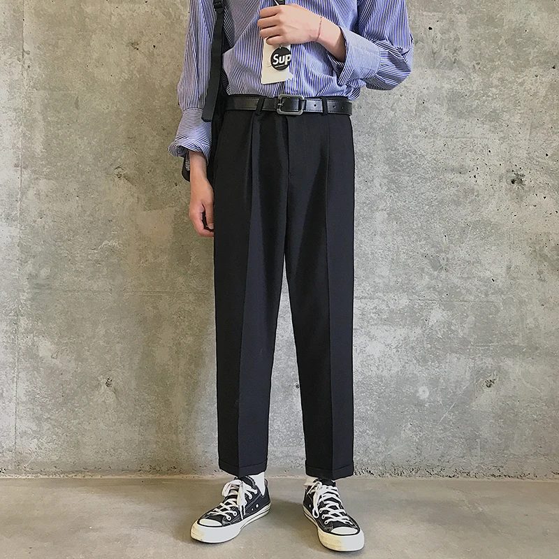 2019 Men's Solid Color Leisure Cotton Casual Pants Western-style Trousers Loose Fashion Trend Black/Apricot Suit Pants M-2XL
2019 Men's Solid Color Leisure Cotton Casual Pants Western-style Trousers Loose Fashion Trend Black/Apricot Suit Pants M-2XL