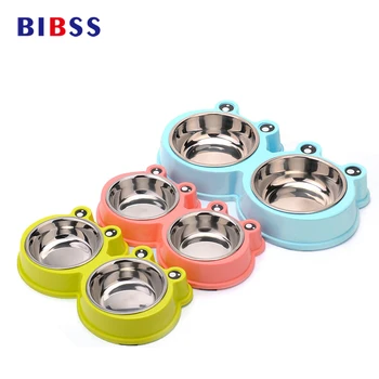 Frog Modeling Design Double Dog Bowl For Dog Cat Stainless Steel Small Pet Food Water Feeder Feeding Puppy Drinking Dish S/M
Frog Modeling Design Double Dog Bowl For Dog Cat Stainless Steel Small Pet Food Water Feeder Feeding Puppy Drinking Dish S/M