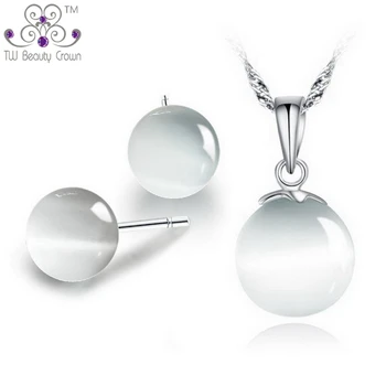 Real 925 Pure Sterling Silver Cat's Eye Stone Pendants & Necklaces/Earrings Gem Stone Fashion Wedding/Party Jewelry Sets
Real 925 Pure Sterling Silver Cat's Eye Stone Pendants & Necklaces/Earrings Gem Stone Fashion Wedding/Party Jewelry Sets