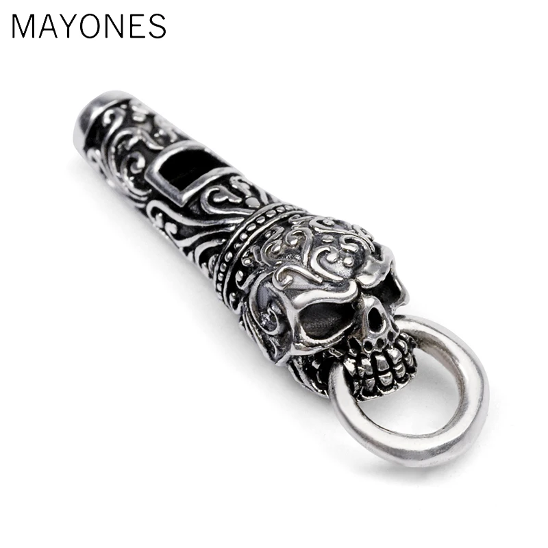 Real 925 Silver Whistle Pendant 100% Pure S925 Solid Thai Silver Trendy Skull Pendants for Men Jewelry Making Free Shipping
Real 925 Silver Whistle Pendant 100% Pure S925 Solid Thai Silver Trendy Skull Pendants for Men Jewelry Making Free Shipping