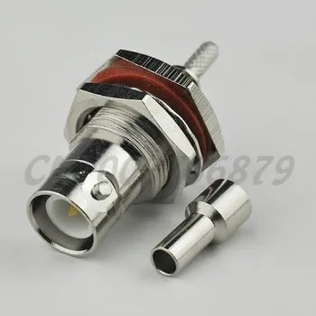 RF electrical connector RP-BNC Jack(male pin) bulkhead O-ring Straight crimp for coaxial cable RG316/ RG178/ RG179
RF electrical connector RP-BNC Jack(male pin) bulkhead O-ring Straight crimp for coaxial cable RG316/ RG178/ RG179
