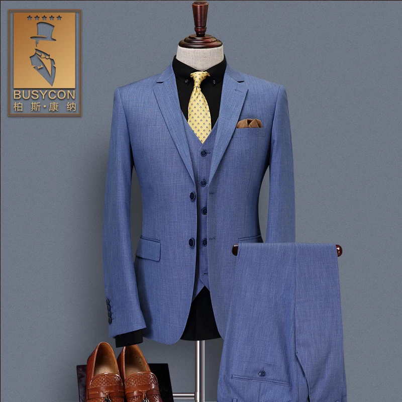 Navy Blue Wedding Suits For Men Slim Fit Groom Prom Tuxedos 2018 3 piece suit (Jacket+Vest+Pants)
Navy Blue Wedding Suits For Men Slim Fit Groom Prom Tuxedos 2018 3 piece suit (Jacket+Vest+Pants)