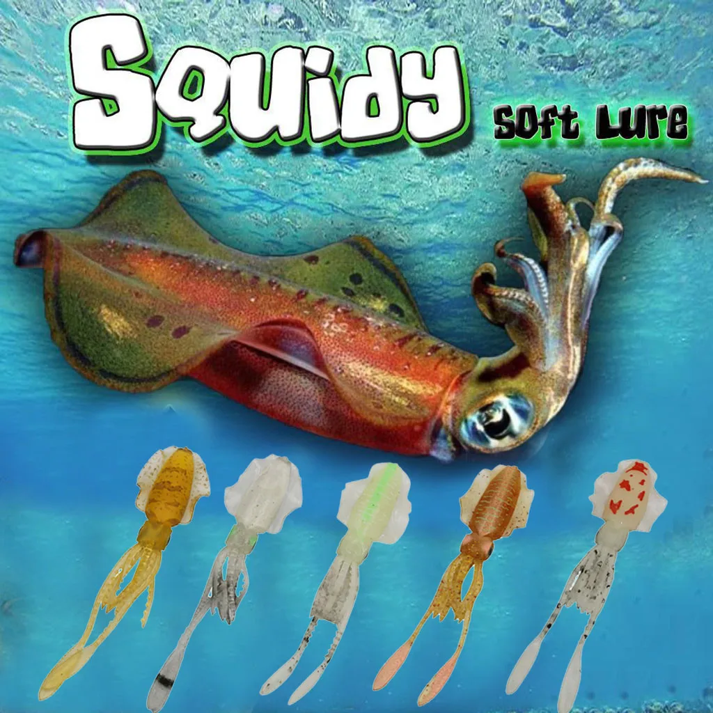 Squidy Soft Lure Octopus Skirt Soft Plastic Bait Trolling Fishing Lure Tackle Spinners Spoon Bait Winter Sea Minnow Tackle#sw
Squidy Soft Lure Octopus Skirt Soft Plastic Bait Trolling Fishing Lure Tackle Spinners Spoon Bait Winter Sea Minnow Tackle#sw