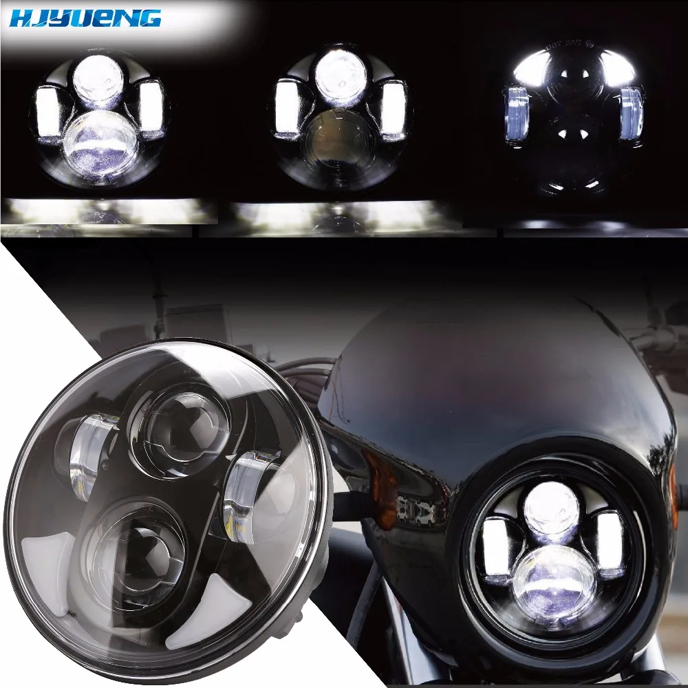 45 Вт 5 75 дюймов 5-3/4 "светодиодный проектор для мотоцикла Фара 66 Sportster 883 на заказ