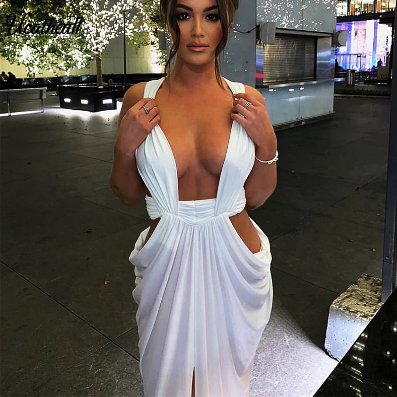 Bakless Women's Off Shoulder Bandage Deepv Sexy Fashion Fold Bodycon Evening Party Club Long Dress Vestidos
Bakless Women's Off Shoulder Bandage Deepv Sexy Fashion Fold Bodycon Evening Party Club Long Dress Vestidos