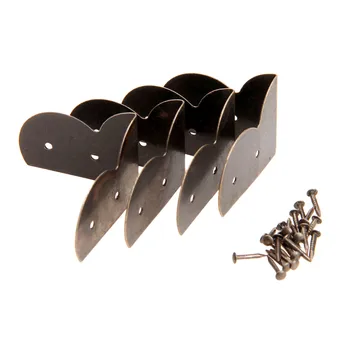 4Pcs Antique Bronze Corner Protector for Furniture Vintage Metal Decorative Corner Bracket for Chest Case Box Furniture Fittings
4Pcs Antique Bronze Corner Protector for Furniture Vintage Metal Decorative Corner Bracket for Chest Case Box Furniture Fittings