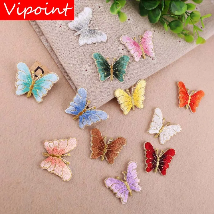 

VIPOINT embroidery buttlefly patches animal patches badges applique patches for clothing YX-24