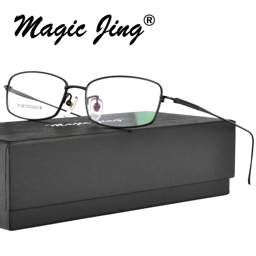 Magic Jing Pure titanium myopia eyewear eyeglases full rim optical frames prescription spectacles for men 8309
Magic Jing Pure titanium myopia eyewear eyeglases full rim optical frames prescription spectacles for men 8309