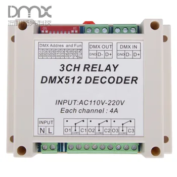 15pcs 3CH dmx512 relay Controller, 3CH RELAY OUTPUT DMX512 relay decoder,AC1110-220V input Plastic housing WS-DMX-RELAY-3CH-220
15pcs 3CH dmx512 relay Controller, 3CH RELAY OUTPUT DMX512 relay decoder,AC1110-220V input Plastic housing WS-DMX-RELAY-3CH-220