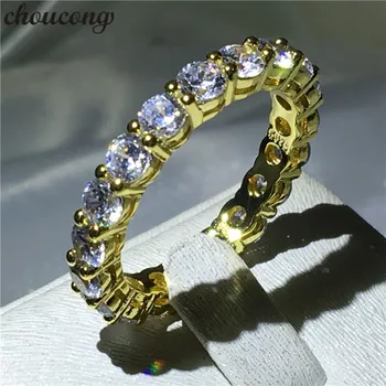 choucong infinity ring Yellow Gold Filled 925 silver Engagement Wedding Band Rings For Women Round 4MM Clear 5A zircon Jewelry
choucong infinity ring Yellow Gold Filled 925 silver Engagement Wedding Band Rings For Women Round 4MM Clear 5A zircon Jewelry