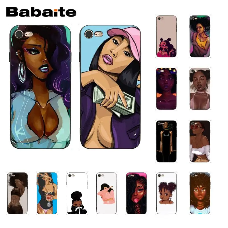 Babaite MELANIN POPPIN Black Girl TPU Soft Silicone Phone Case Cover for iPhone 8 7 6 6S Plus X XS MAX 5 5S SE XR 10 Cover
Babaite MELANIN POPPIN Black Girl TPU Soft Silicone Phone Case Cover for iPhone 8 7 6 6S Plus X XS MAX 5 5S SE XR 10 Cover