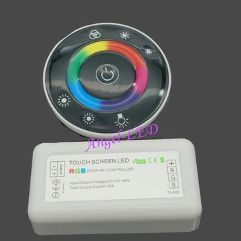 DC12V-24V LED Touch Round Screen RGB Controller 18A 7 Keys RF Remote 3CH led controller for 5050 3528 2835 RGB LED strip lights
DC12V-24V LED Touch Round Screen RGB Controller 18A 7 Keys RF Remote 3CH led controller for 5050 3528 2835 RGB LED strip lights